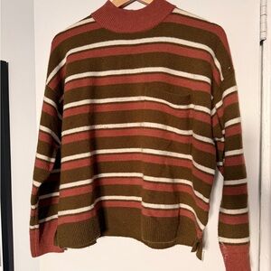 Madewell Striped Mockneck Sweater